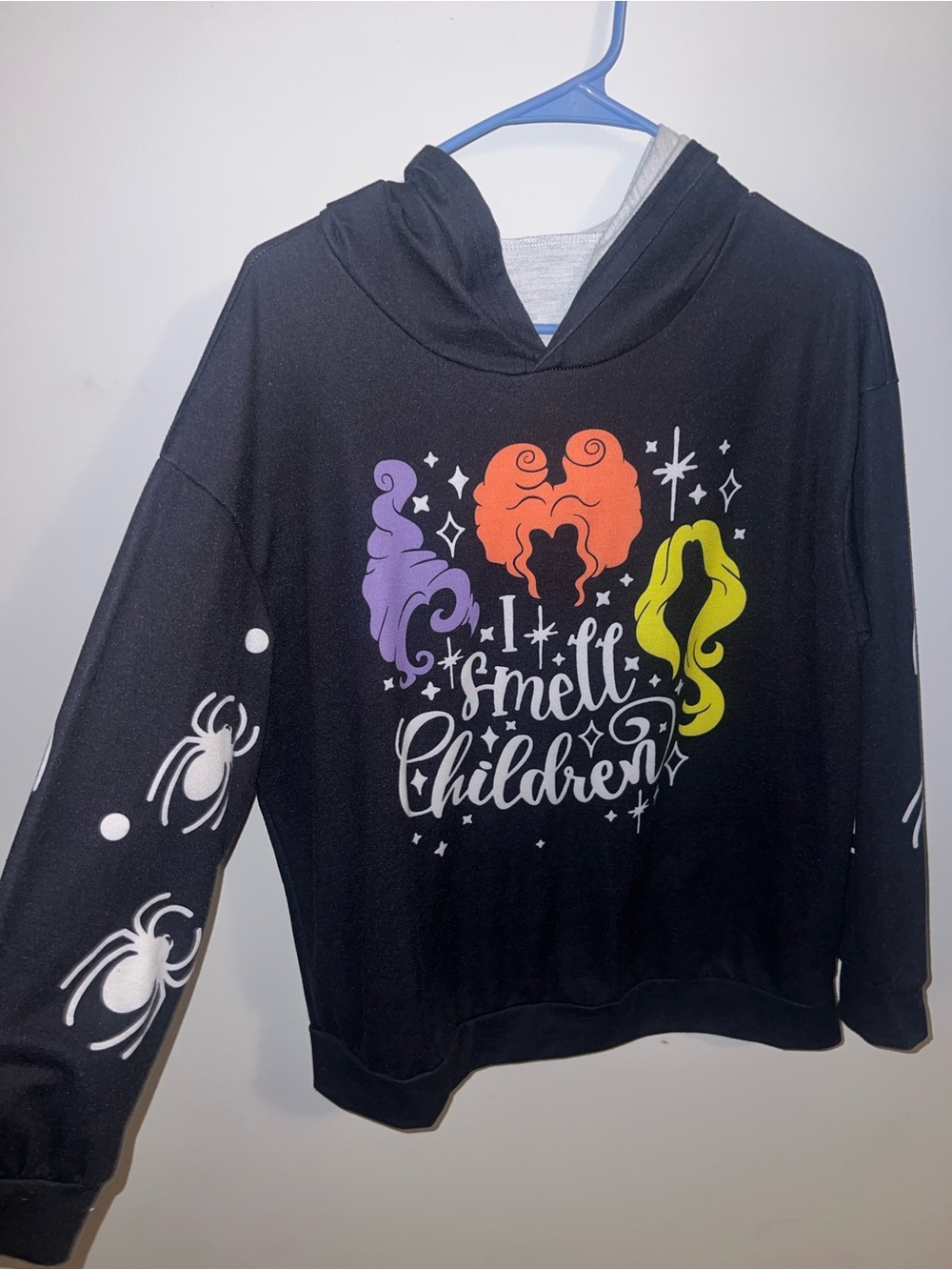 Kids Black Hoodie - 'I Smell Children' Graphic Sweatshirt